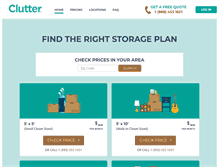Tablet Screenshot of clutter.com